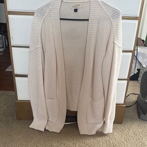 Universal Thread Beige Open-Front Cardigan